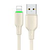 USB-Lightning kábel Mcdodo CA-4740 LED lámpával 1,2 m bézs