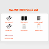 UWANT M300 500W 13000Pa matrac porszívó - fehér