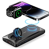 Veger MagMulti W1156 10000mAh 22.5W 3A MagSafe PD QC3.0 külső akkumulátor - fekete