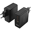 Vention FEGB0-EU 2xUSB-C 1xUSB-A 100W/100W/30W GaN hálózati töltő (fekete)