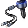 Vention FFOB0 USB-C autós töltő + USB-C/Lightning 30W kábel
