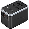 Vention FJFB0 GaN 2xUSB-C 2xUSB-A univerzális utazási adapter 65W (fekete)