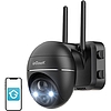Vezeték nélküli 3MP WiFi kültéri kamera ieGeek ZS-GX1S fekete 5200mAh (ZS-GX1S Black)