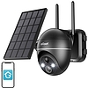 Vezeték nélküli 5MP WiFi kültéri kamera ieGeek ZS-GX4S fekete napelemmel (ZS-GX4S Black)