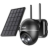Vezeték nélküli 5MP WiFi kültéri kamera ieGeek ZS-GX4S fekete napelemmel (ZS-GX4S Black)