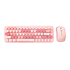 Vezeték nélküli billentyűzet (angol) + egér készlet MOFII Bean 2.4G rózsaszín (SMK-676367AG Pink)