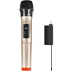 Vezeték nélküli dinamikus mikrofon UHF PULUZ PU628J 3,5 mm (arany)