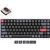 Vezeték nélküli, mechanikus, alacsony profilú billentyűzet (ANGOL) Keychron K3 Pro barna kapcsoló (fekete) [K3P-A3]