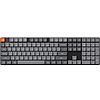 Vezeték nélküli, mechanikus, alacsony profilú billentyűzet (ANGOL) Keychron K5 Max LED, barna kapcsoló (fekete) [K5M-A3]