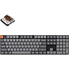 Vezeték nélküli, mechanikus, alacsony profilú billentyűzet (ANGOL) Keychron K5 Max LED, barna kapcsoló (fekete) [K5M-A3]