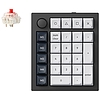 Vezeték nélküli numerikus billentyűzet (ANGOL) Keychron Q0 Max RGB, piros kapcsoló (fekete) [Q0M-M1]