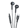 Vezetékes fülhallgató Vipfan M18, USB-C, fekete (M18)