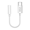 Vipfan L08 USB-C és mini jack 3.5mm AUX kábel, 10cm, fehér
