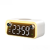 WEKOME Beluga D6 Dream - Többfunkciós vezeték nélküli hangszóró / FM rádió indirekt töltéssel 15 W MagSafe fehér (WK-BELUGA-D6_WHITE)