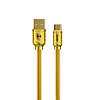 WEKOME WDC-161 Sakin Series - USB-A-USB-C gyorstöltő 6A csatlakozókábel 1 m arany (WK-WDC-161_02)