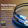 WEKOME WDC-167 Sakin Series - USB-C villámgyors töltéshez PD 20 W csatlakozókábel 1 m tornish (WK-WDC-167)