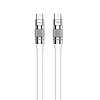 WEKOME WDC-188 Wingle Series - USB-C - USB-C 100 W gyorstöltő csatlakozókábel, 1 m fehér (WK-WDC-188_WHITE)