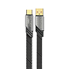 WEKOME WDC-190 Mecha Series - USB-A-USB-C gyorstöltő csatlakozókábel, 1 m-es halványodás (WK-WDC-190_02_TARNISH)