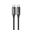 WEKOME WDC-193 Vanguard Series - USB-C-USB-C szupergyors töltő csatlakozókábel 100 W 1 m fekete (WK-WDC-193_BLACK)