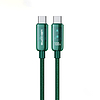 WEKOME WDC-193 Vanguard Series - USB-C-USB-C szupergyors töltő csatlakozókábel 100 W 1 m zöld (WK-WDC-193_GREEN)