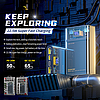 WEKOME WP-319 Vanguard Series - Power bank 10000 mAh Super Charging PD 20W + QC 22,5W fekete / átlátszó (WK-WP-319)