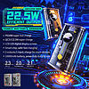 WEKOME WP-333 Vanguard Series - Power bank 10000 mAh Super Charging PD 20W + QC 22,5W fekete / átlátszó (WK-WP-333)
