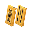 WEKOME WP-339 konténersorozat - 10 000 mAh-s teljesítménybank szupertöltés integrált USB-C és Lightning kábellel PD 20W + QC 22,5W sárga (WK-WP-339_YELLOW)