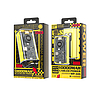 WEKOME WP-345 Vanguard Series - Power bank 10000 mAh gyorstöltés beépített USB-C és Lightning PD 20 W kábellel + QC 22,5 W sárga (WK-WP-345_YELLOW)