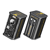 WEKOME WP-347 Vanguard Series - Power bank 20000 mAh szupergyors töltés beépített USB-C PD 20W és Lightning + USB-A QC3.0 22.5W kábellel fekete (WK-WP-347_BLACK)