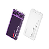 WEKOME WP-353 Vanguard Series - Power bank 10000 mAh PD 20W + QC 22,5W lila / átlátszó (WK-WP-353_PURPLE)