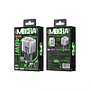 WEKOME WP-U02 mecha sorozat - 2x USB-C szupergyors töltő GaN 40 W hálózati töltő ezüst (WK-WP-U02)