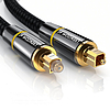 Wozinsky digitális optikai audioszálas kábel Toslink SPDIF 2m fekete (WOPT-20)