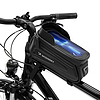 Wozinsky kerékpár váztáska telefontokkal 1,7 l - fekete (WBB28BK)