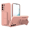 Wozinsky Kickstand tok szilikon állványvédő Samsung Galaxy S22 + Pink telefonhoz