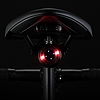 Wozinsky LED hátsó kerékpár lámpa mikro USB piros lámpával, 5 mód fekete (WRBLB2)