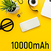 Wozinsky powerbank Li-Po 10000mAh 2 x USB fehér (WPBWE1)