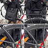 Wozinsky vízálló hátizsák kerékpár csomagtartóhoz 2 az 1-ben 23l fekete (WBB31BK)