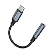 Wozinsky WACM-01 USB-C Adapter - 3,5 mm-es Mini Jack - Fekete