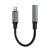 Wozinsky WALJ-01 Lightning adapter - 3,5 mm-es mini jack - fekete
