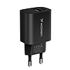 Wozinsky WGWCB USB-A USB-C 20W fali töltő - fekete