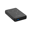 Wozinsky WLWP-10KA0Y3S 22.5W PD Qi2 10000 mAh külső akkumulátor, állvánnyal, 1x USB-A, 1x USB-C - fekete