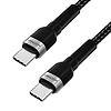 Wozinsky WNBCC1 USB-C / USB-C PD 65W kábel 1 m - fekete