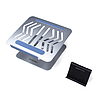Wozinsky WRS-CPY84SS alumínium laptoptartó + Ajándék okostelefon-tartó - ezüst