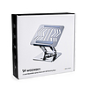 Wozinsky WRS-CPY84SS alumínium laptoptartó + Ajándék okostelefon-tartó - ezüst