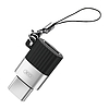 XO NB149-C micro USB-USB-C adapter, fekete