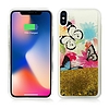 Zizo Liquid Glitter Star tok iPhone X-hez Butterflies (GLST-IPHX-BF)