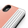 Zizo Retro sorozat - pénztárca hátlapja mágneses zárással és beépített állvánnyal iPhone Xs/X készülékhez barack/ezüst (RET-IPH8-PHSL)