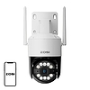 ZOSI C296 WiFi 8MP dual Pan Tilt IP66 kültéri kamera + 32GB microSD kártya (C296B 5MP+32GB SD)