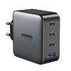 UGREEN CD226 töltő, 3x USB-C, 1x USB-A, GaN, PD3.0, QC4+, 100 W, kábel 1,5 m, szürke (90575)